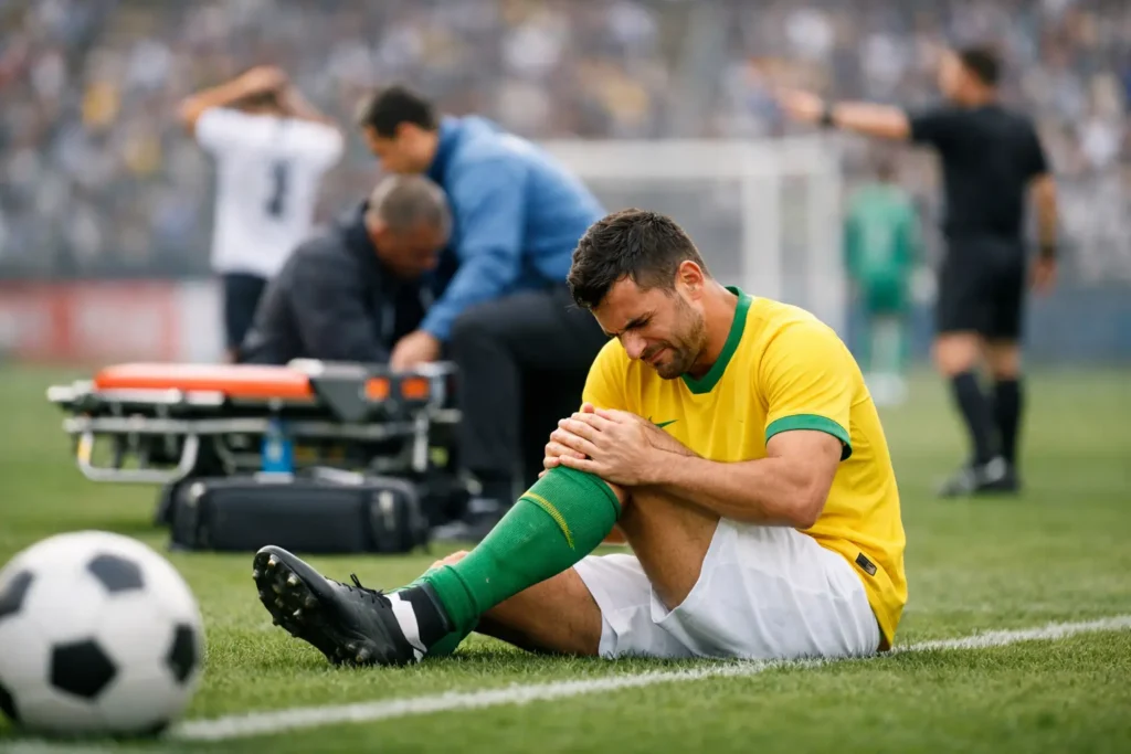 Lesões de jogadores do futebol brasileiro hoje