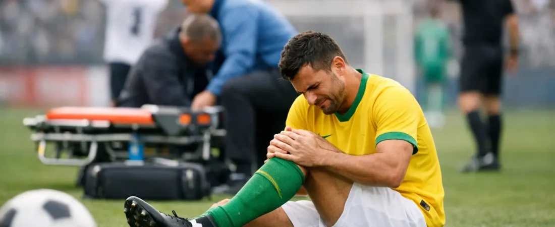 Lesões de jogadores do futebol brasileiro hoje
