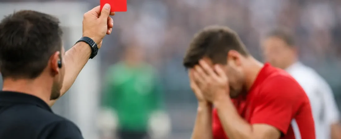Cartão vermelho no futebol e suas consequências