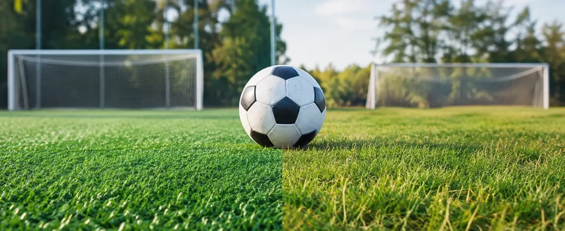 Gramado sintético versus natural: qual joga melhor?